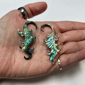 Abalone Shell Earrings Like-New